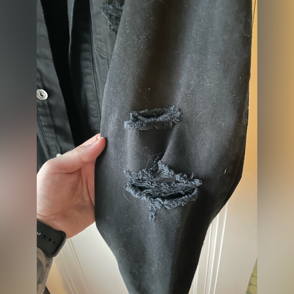 Distressed Jean Jacket - Picture 3 of 5